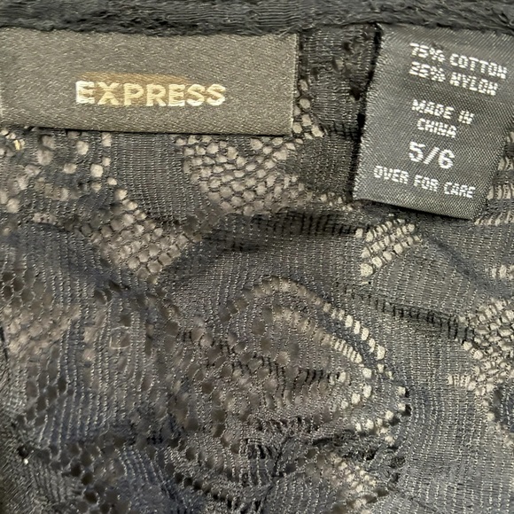 Vintage Express Black Lace Dress - Picture 4 of 4